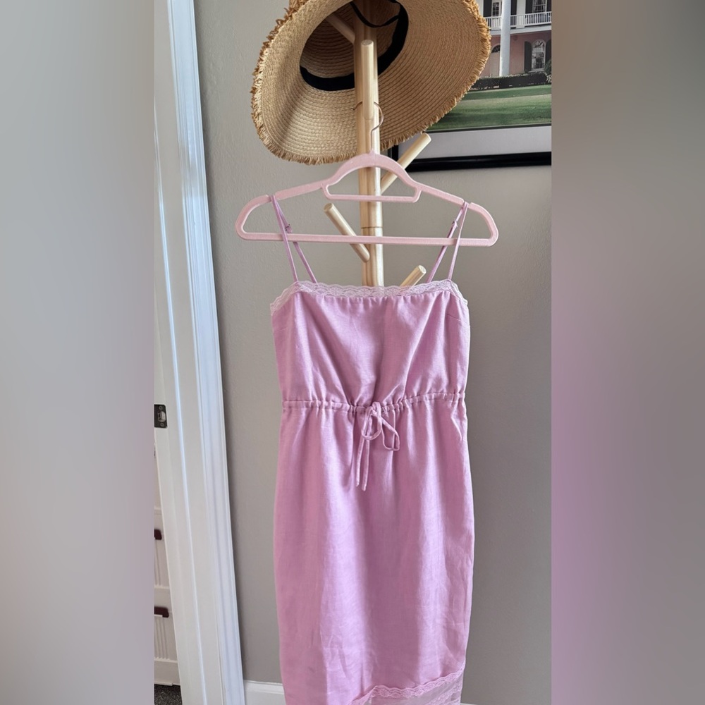 Reformation Neena Linen Dress in Baby girl, size 2, never washed. - Picture 5 of 7